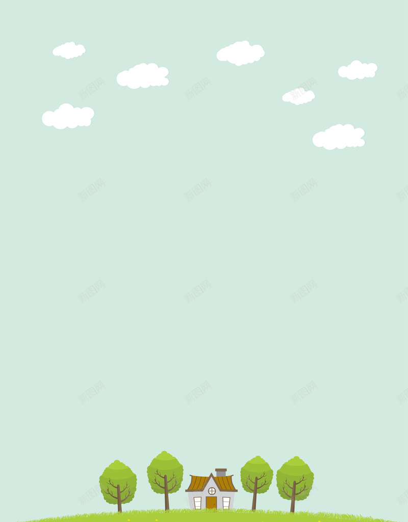 矢量卡通清新绿地小树背景ai设计背景_88icon https://88icon.com 儿童 卡通 小树 手绘 清新 矢量 童趣 绿地 背景 矢量图