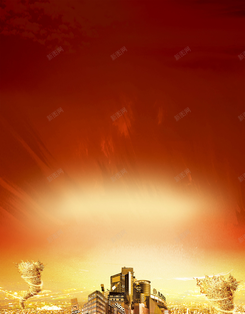 红色卡通红包金融理财活动psd设计背景_88icon https://88icon.com psd分层 优惠抢红包 充值 新年理财 海报 源文件 理财 礼品 祝福 过年 金币 金融 银行