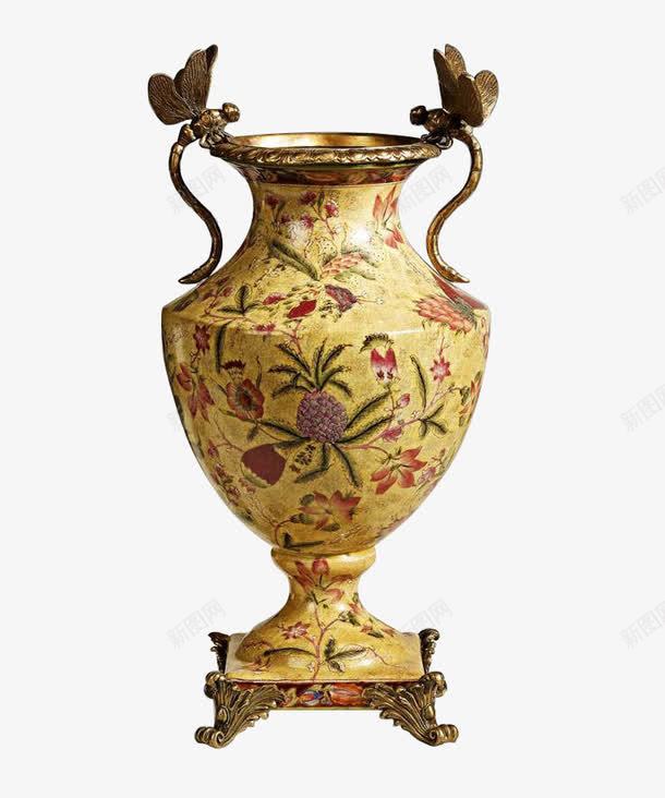金色鎏金花纹装饰花瓶png免抠素材_88icon https://88icon.com 柱子鎏金花纹金纹装饰 花瓶 花纹装饰 金色 鎏金