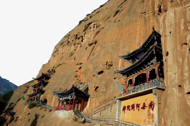甘肃马蹄寺三psd设计背景_88icon https://88icon.com 名胜古迹 旅游风景 著名建筑