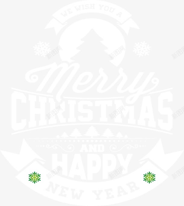 白色圣诞节标签png免抠素材_88icon https://88icon.com 创意字母 圣诞节 新年快乐 白色标签 艺术字 节日字母 雪花图案