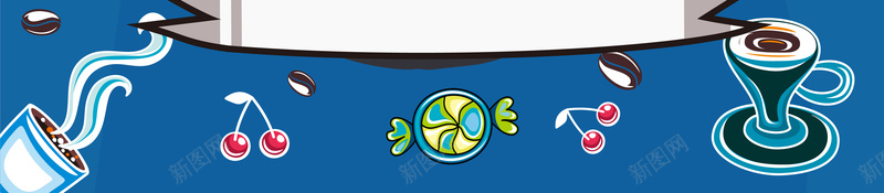 音乐活动海报矢量图ai_88icon https://88icon.com 乌托邦 卡通 嘴巴 手绘 海报 矢量 童趣 蓝色 音乐 矢量图