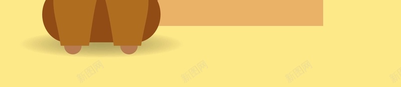 宠物小狗黄色可爱手绘插画背景矢量图ai设计背景_88icon https://88icon.com 卡通 可爱动物 宠物 小狗 扁平 手绘插画 简约背景 黄色背景 矢量图