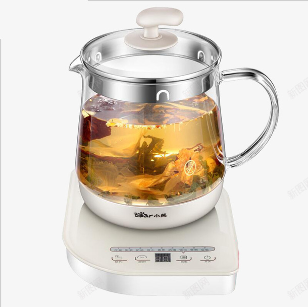 花茶壶煮茶壶png免抠素材_88icon https://88icon.com 产品实物 煮茶 煮茶茶具 花茶