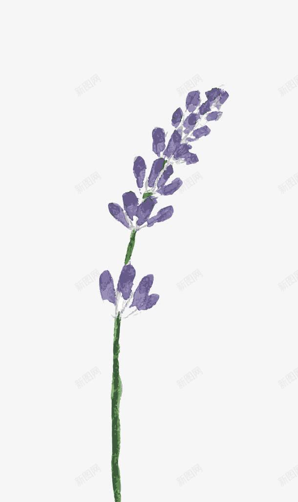 紫色手绘水彩花png免抠素材_88icon https://88icon.com 卡通手绘 水彩 紫色 花
