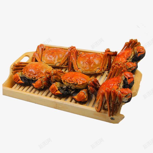 产品实物金色大闸蟹实木板子png免抠素材_88icon https://88icon.com 产品实物 实木板子 金色大闸蟹