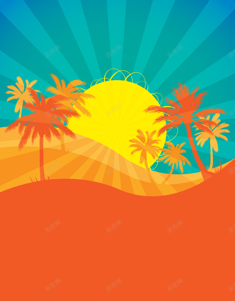 热带太阳天空光线海报背景矢量图ai设计背景_88icon https://88icon.com 光线 几何 天空 太阳 扁平 橙色 海报 渐变 热带 矢量 背景 矢量图