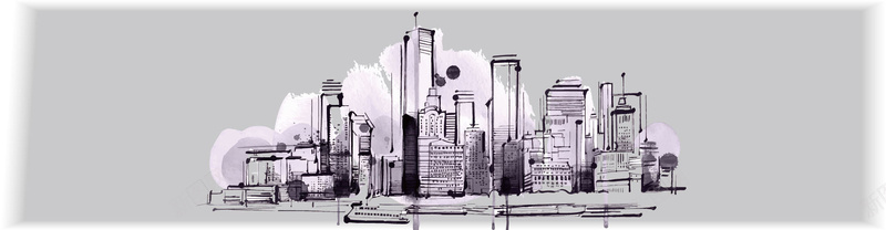 手绘都市高楼背景矢量ai设计背景_88icon https://88icon.com 商业地产 地产广告 城市 建筑 手绘 矢量 素材 背景图 都市 高楼 矢量图
