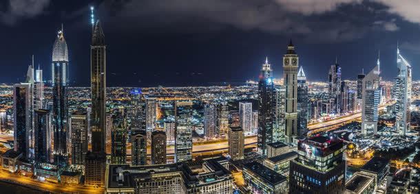 夜幕降临的城市风景jpg设计背景_88icon https://88icon.com 城市 夜幕 降临 风景