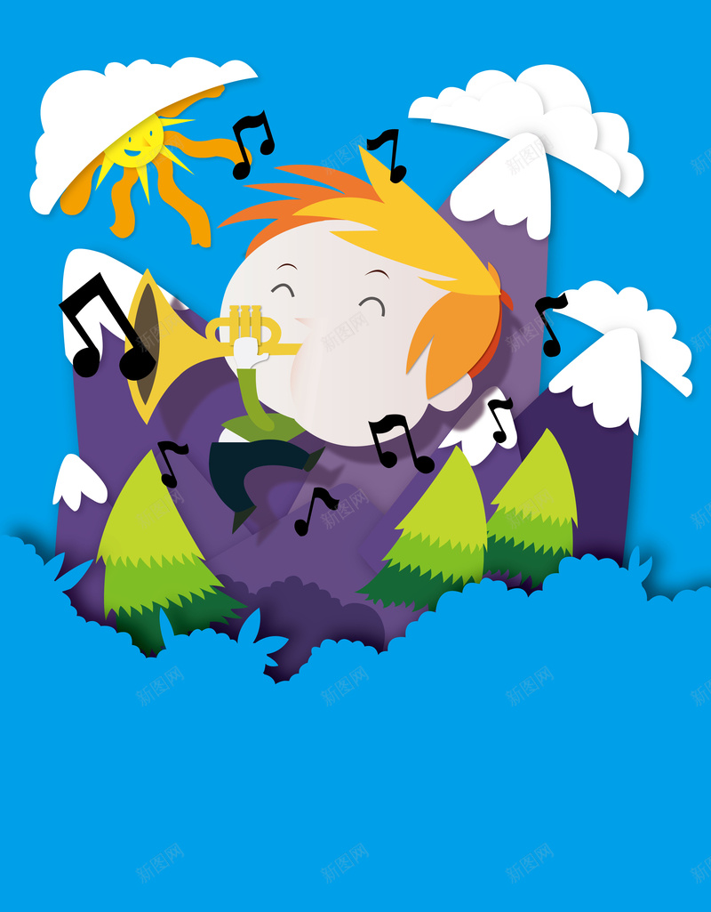矢量卡通儿童教育节日背景ai设计背景_88icon https://88icon.com 儿童 儿童节 六一 卡通 卡通人物 宝贝 小朋友音乐 手绘 教育 早教 矢量 矢量图 立体 童趣 背景 节日 蓝色 音乐