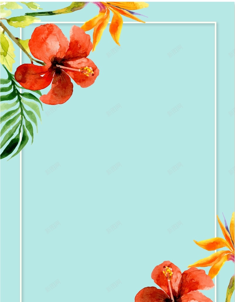 简约小清新彩绘春季花卉矢量背景ai设计背景_88icon https://88icon.com 促销海报 小清新 彩绘 折扣展板 文艺 春季 服饰海报 海报 简约 花 花卉 矢量图