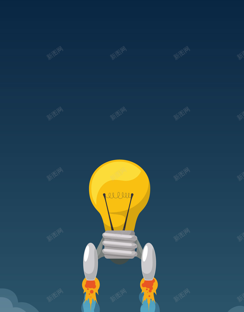 矢量扁平化卡通创意火箭背景ai设计背景_88icon https://88icon.com 企业文化 创意 创造 卡通 发射 天空 扁平化 教育 早教 智慧 海报 火箭 火箭升空 灯泡 背景 矢量图