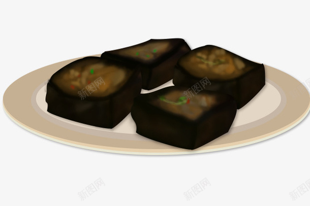 长沙手绘臭豆腐psd免抠素材_88icon https://88icon.com 小吃 手绘 美食 臭豆腐 豆腐