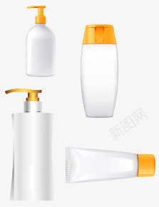 洗头膏瓶洗头发露png免抠素材_88icon https://88icon.com 头发 洗头