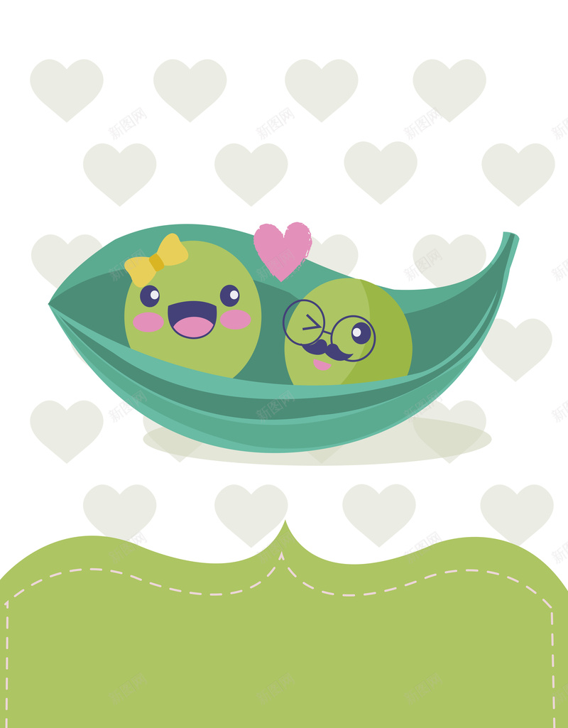 可爱豌豆卡通造型绿色背景矢量图ai设计背景_88icon https://88icon.com 卡通素材 卡通背景 可爱 可爱绿色 素材 素材背景 绿色素材 背景 背景素材 造型 矢量图