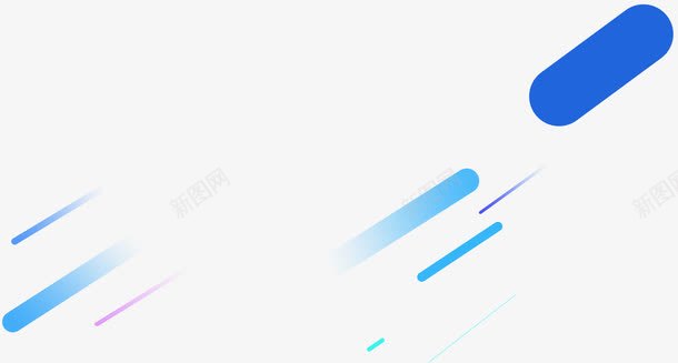 蓝色卡通创意电商线条装饰png免抠素材_88icon https://88icon.com 创意 卡通 线条 蓝色 装饰