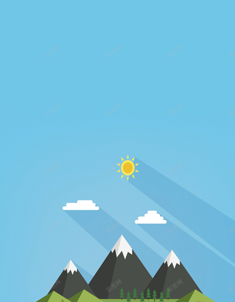 蓝色白云山川矢量图H5背景ai设计背景_88icon https://88icon.com H5背景 云彩 几何 太阳 山川 扁平 渐变 白云 矢量图 矢量蓝色 蓝色 蓝色白云