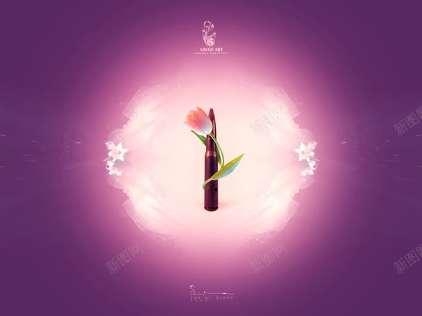 紫色梦幻花朵海报jpg设计背景_88icon https://88icon.com 梦幻 海报 紫色 花朵