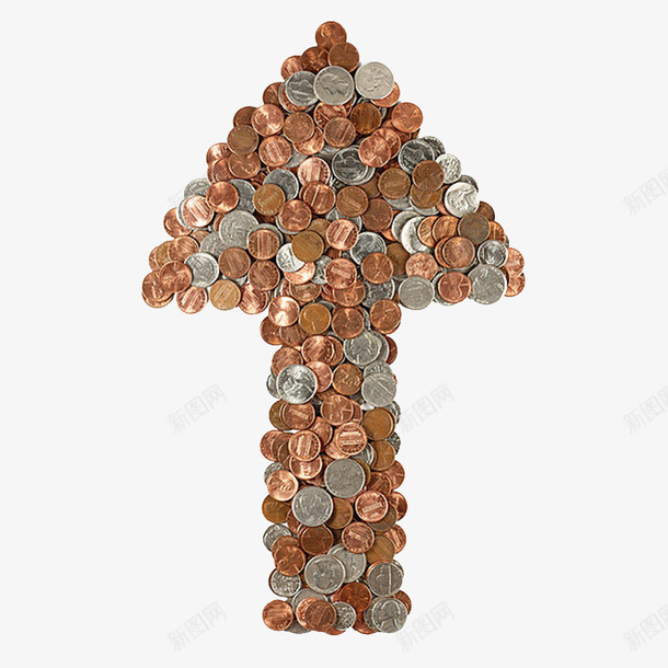 硬币箭头png免抠素材_88icon https://88icon.com 价格 价格上涨 物价上涨 硬币 硬币箭头 箭头标示 货币价格