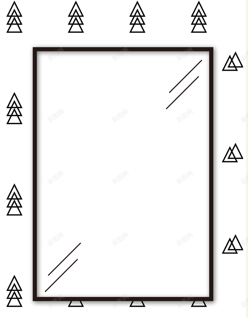 三角形简约边框平面广告矢量图ai设计背景_88icon https://88icon.com 三角形 平面广告 插画 新品上市 时尚 立体感 简约边框 边框 矢量图