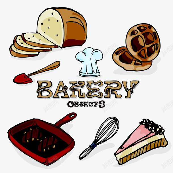 面包烘烤工具png免抠素材_88icon https://88icon.com PNG素材 帽子 烘烤 面包
