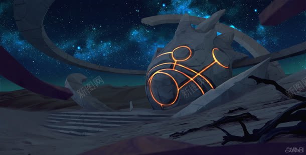 游戏插画手绘场景jpg设计背景_88icon https://88icon.com 场景 插画 游戏