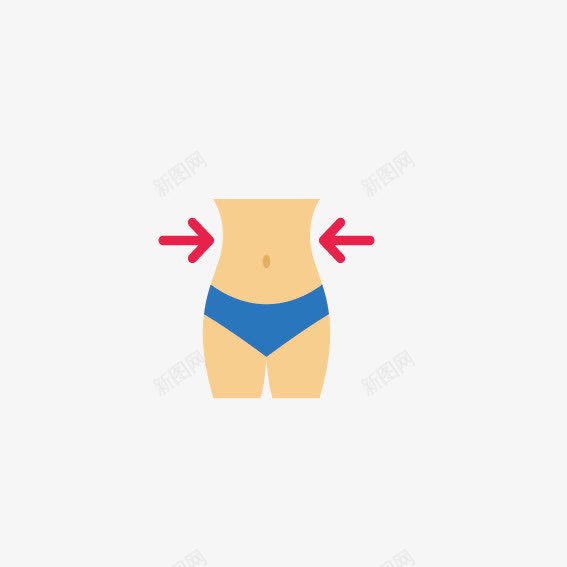 减肥腰围矢量图ai免抠素材_88icon https://88icon.com 健身房 减肥 减脂 腰围 矢量图