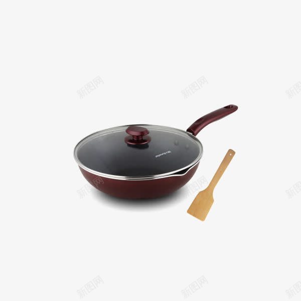 九阳炒锅不粘锅赠木铲png免抠素材_88icon https://88icon.com 不粘锅 产品实物 炒菜锅 锅具