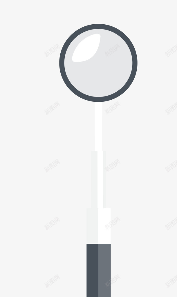 耳科反光镜矢量图eps免抠素材_88icon https://88icon.com 反光镜 看医生 矢量素材 耳科 矢量图