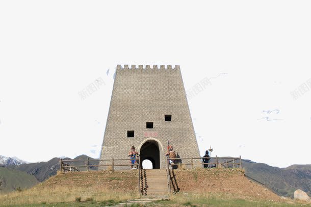 旅游景点烽火台png免抠素材_88icon https://88icon.com 旅游 景观 烽火台 草原
