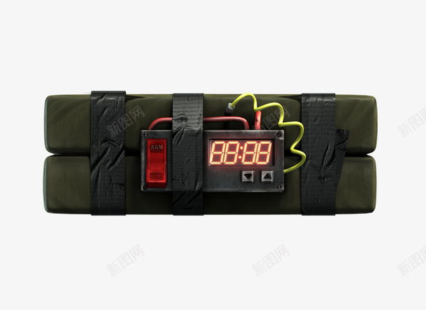 炸药包装饰png设计背景_88icon https://88icon.com png素材 炸药包 电线 计算器