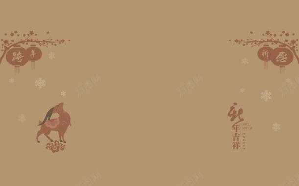 黄色新年灯笼海报背景jpg设计背景_88icon https://88icon.com 新年 海报 灯笼 背景 黄色