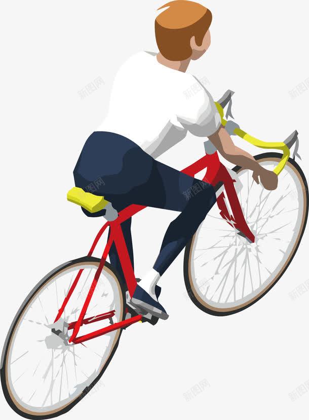 骑自行车的人png免抠素材_88icon https://88icon.com 交通工具 便捷运动 健康 山地车 运动 锻炼健身