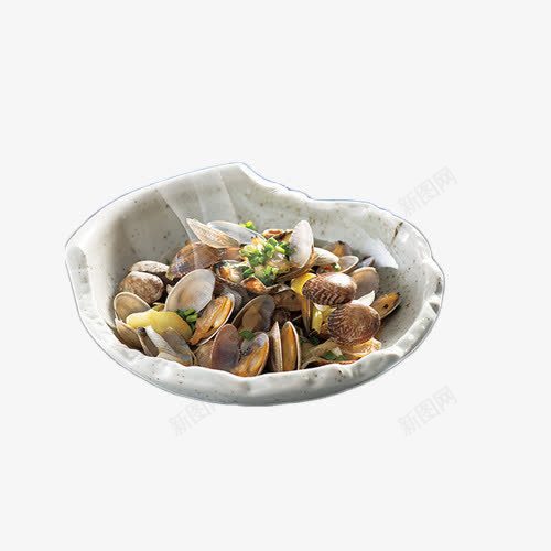 白色盘子里的花甲png免抠素材_88icon https://88icon.com 产品实物 瓷盘 白色 花甲 餐饮