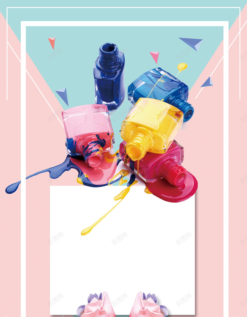 炫丽色彩指甲油美妆psd设计背景_88icon https://88icon.com 150PPI PSD源文件 分层文件 化妆品 平面设计 指甲油 时尚 炫丽色彩 美妆 美甲