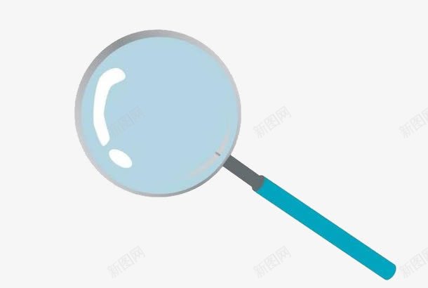 手绘放大镜png免抠素材_88icon https://88icon.com 卡通 手绘 放大鏡 放大镜 蓝色