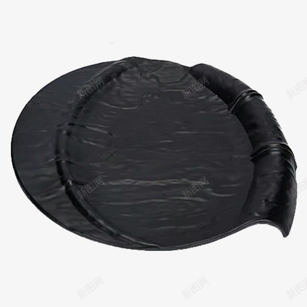 黑色底纹立体简约家用陶瓷盘子png免抠素材_88icon https://88icon.com 底纹 简约 陶瓷 黑盘子 黑色