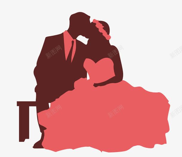 人物婚礼剪影png免抠素材_88icon https://88icon.com 卡通人物 婚庆 婚礼 新娘 新郎 结婚