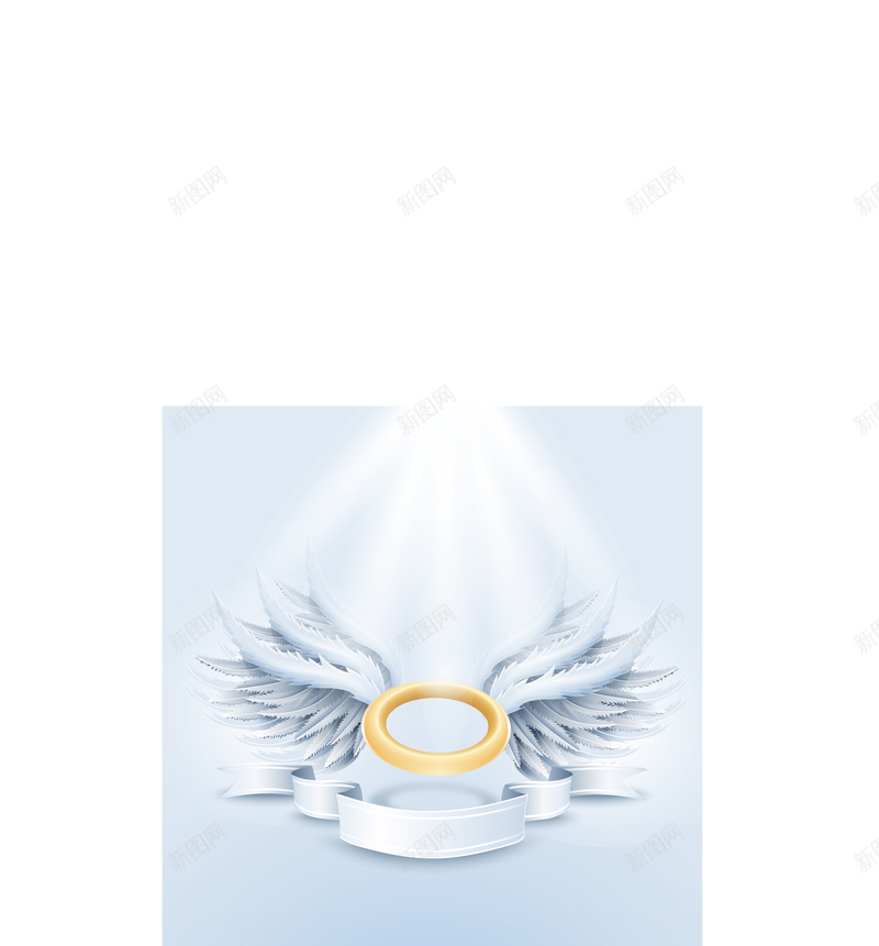 银色翅膀和丝带矢量ai设计背景_88icon https://88icon.com 丝带 光环 天使 条幅 矢量图 矢量素材 翅膀 银色翅膀 颜色