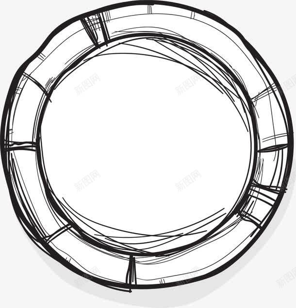 手绘黑色盘子png免抠素材_88icon https://88icon.com 小清新 手绘盘子 简约盘子 素描盘子 线条 黑色盘子