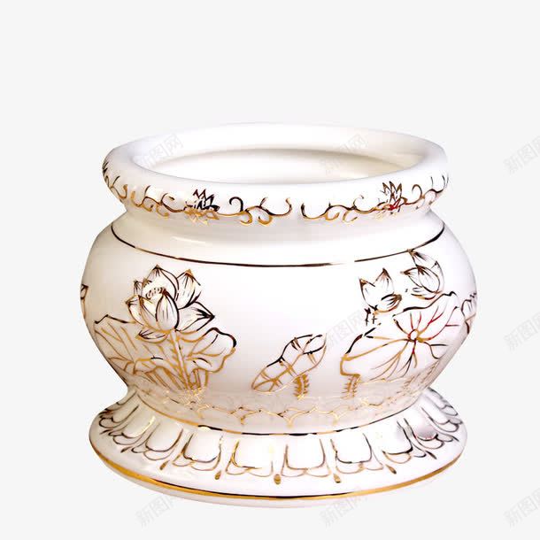 大号金色雕花香炉png免抠素材_88icon https://88icon.com 大号白色香炉 寺院香炉海报 焚香 金色雕花花纹