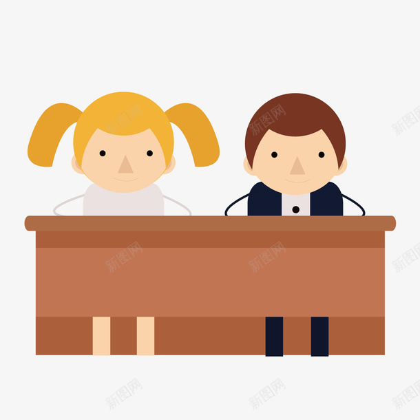 卡通认真上课女孩男孩png免抠素材_88icon https://88icon.com 上课 卡通男孩女孩 小女孩 小男孩 背景装饰 课堂 课桌