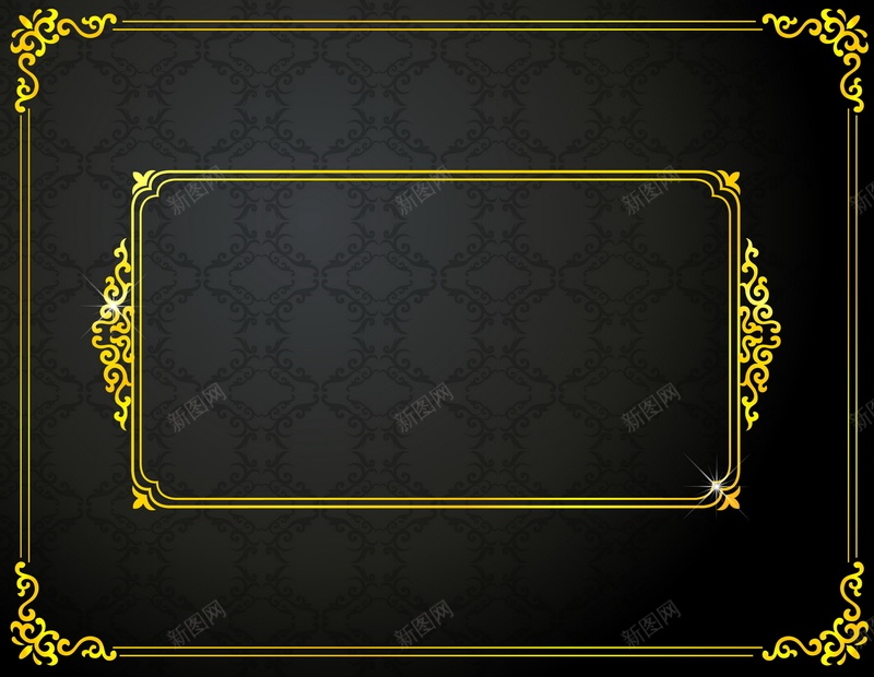 金色花纹矢量图ai设计背景_88icon https://88icon.com 条纹 纹理 花纹 花边 质感 金色 矢量图