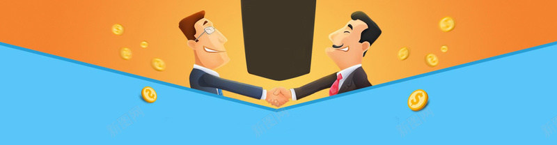 客户合作几何卡通手绘拼接蓝色bannerjpg设计背景_88icon https://88icon.com 交心 交流 几何 卡通 客户 广告 心灵交流 握手 服务 沟通 渐变 素材 背景 设计 金币 钱币