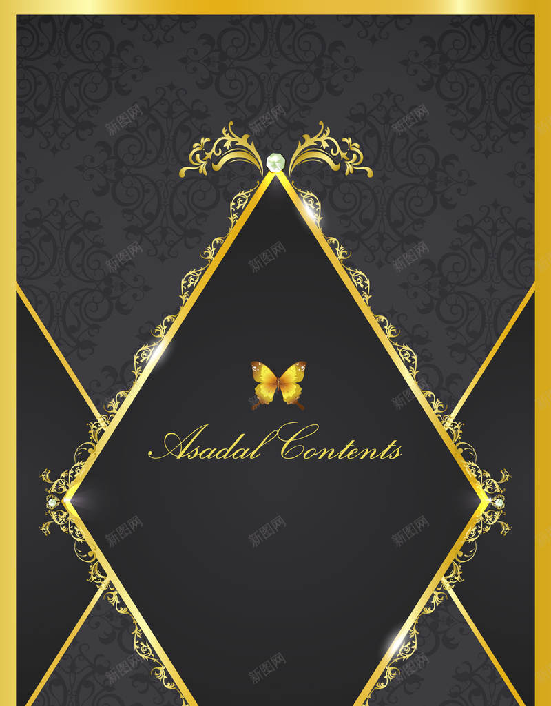 金色菱形边框背景矢量图ai设计背景_88icon https://88icon.com 几何 扁平 渐变 背景 菱形边框 金色 矢量图