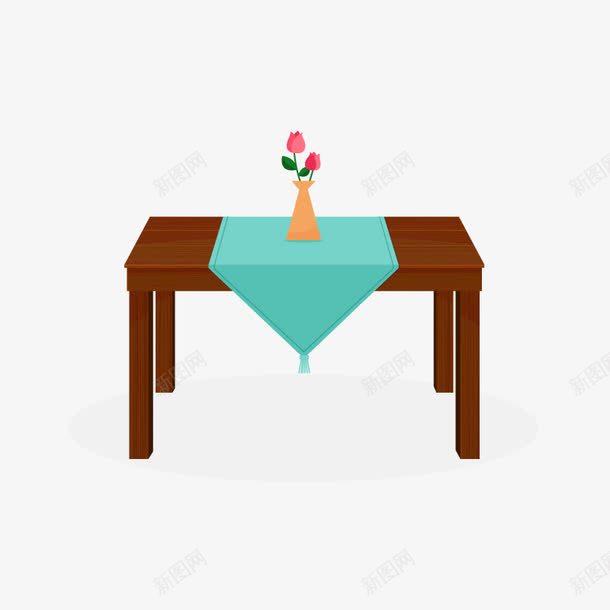 餐桌上的花矢量图ai免抠素材_88icon https://88icon.com 餐厅 高清 矢量图