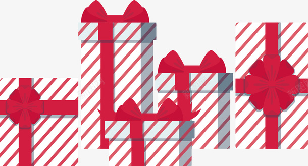 红色条纹圣诞节礼盒矢量图ai免抠素材_88icon https://88icon.com 圣诞快乐 圣诞节 圣诞节礼物 条纹礼盒 矢量png 礼盒 矢量图