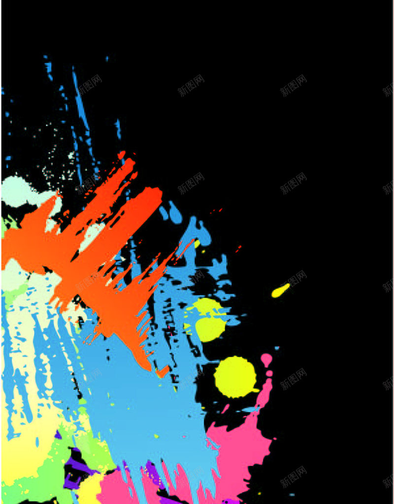 泼墨时尚花纹底纹卡片矢量ai设计背景_88icon https://88icon.com 底纹花纹 时尚 时尚花纹 泼墨 矢量素材 简约 花纹素材 矢量图