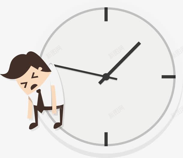手绘扁平人物png免抠素材_88icon https://88icon.com 人物 扁平 手绘 时钟