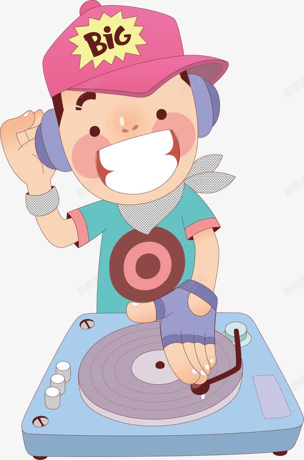 调音乐的男孩png免抠素材_88icon https://88icon.com DJ 帽子 机器 男孩 音乐